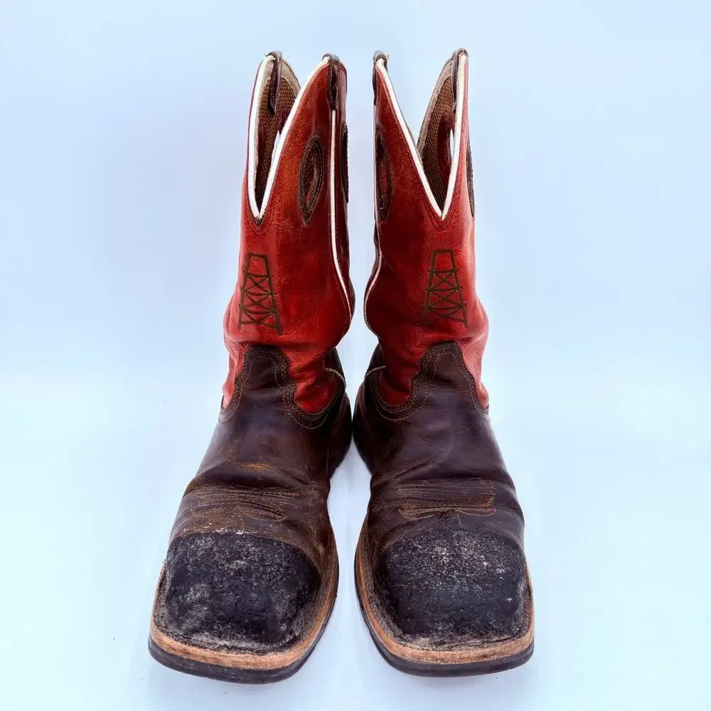 Twisted X Men's Waterproof Lite Western Work Steel Toe Boots Size 7.5D